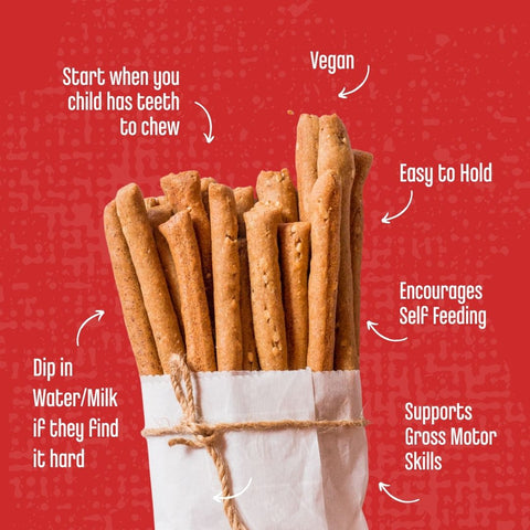 Pack of 3 - Whole Wheat, Ragi & Millets Teething Sticks