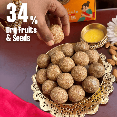 Pack of 3 - Ghee Laddoos (Ragi Choco, Sathu Badam, Bajra Laddoos)