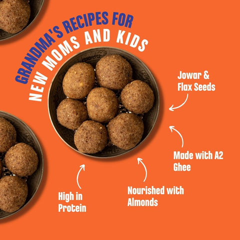 Pack of 3 - A2 Ghee Laddoos For Kids