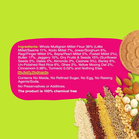 Twin Pack - Multi-grain Jaggery Cookies